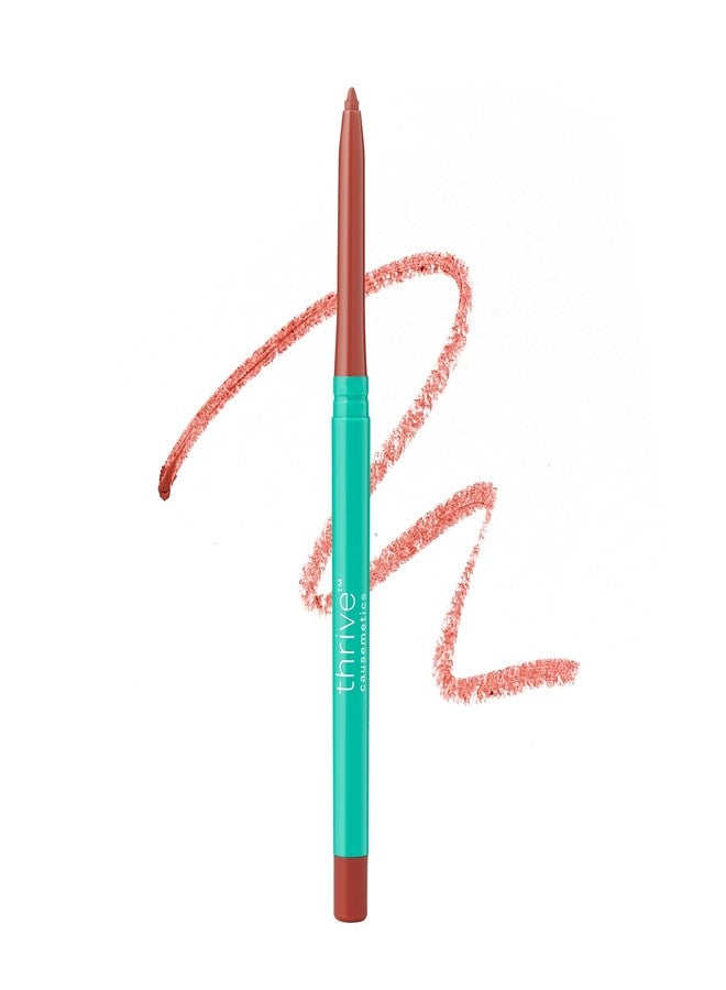 Thrive Causemetics Lip Filler Long-Wearing + Plumping Lip Liner, Shea Butter Hydrating Lip Plumper Retractable Lip Liner Pencil, Built In Sharpener, Vegan & Cruelty Free, Erika (Terracotta) - Image 1